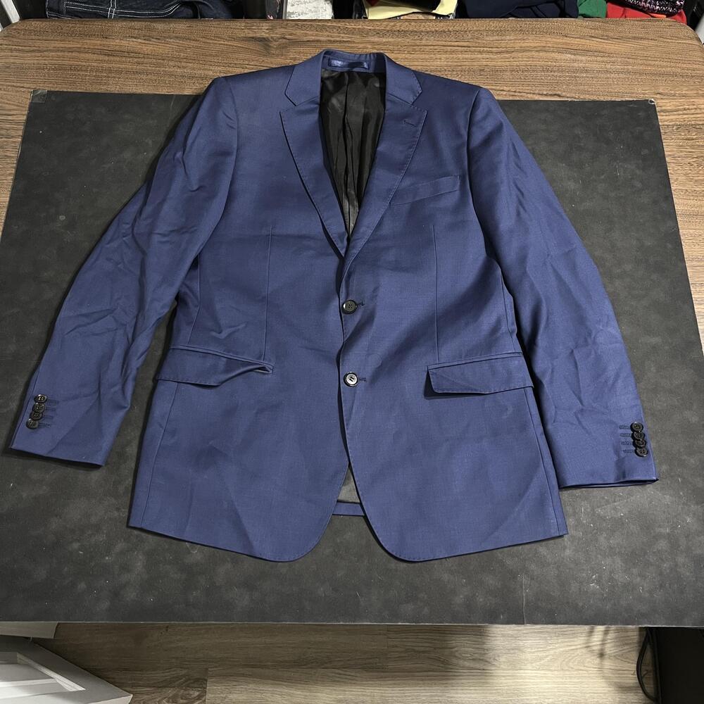 Cavalli Class Blazer Mens EU 52 Blue Wool Super 120s Roberto Cavalli Sport Coat